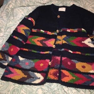 Retro cardigan. Express Hand knitted
